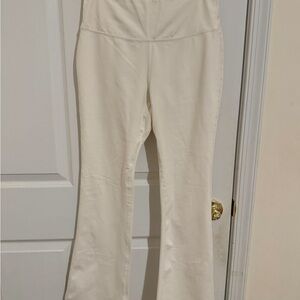 Conceited Cream Flare Leggings Pants